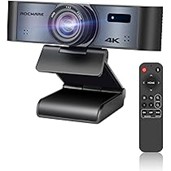 ROCWARE RC16 4K USB AI Webcam with 110°FoV, 8X Digital Zoom, Humanoid Tracking and Auto Framing