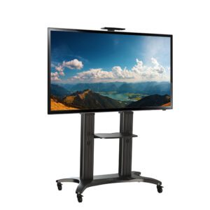 NB Aluminium TV Mobile Cart: AVF1800-70- 1P Fit Most 55"-80" Flat Panel LED, LCD TV.