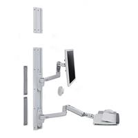 Ergontron LX Wall Mount System (white) Keyboard & Monitor Mount | P/N: 45-551-216