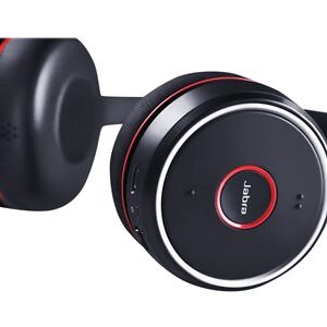 Jabra Evolve 80 UC Corded Noise Cancelling Headset, USB, 3.5mm Jack