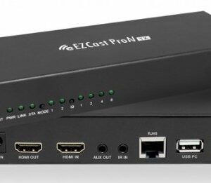 EZCast ProAV ET02 4K Transmitter + ER02 4K Receiver HDMI over Ethernet Extender Bundle Package