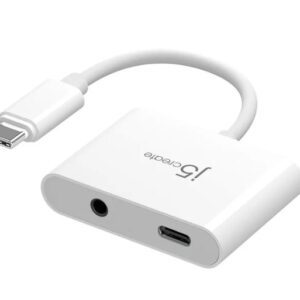 J5Create USB-C® to 3.5mm Audio Adapter with Power Delivery