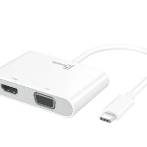 J5Create USB-C™ to HDMI™ & VGA Adapter with USB™ 3.0/Power Delivery