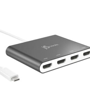 J5Create USB-C™ to 4-Port HDMI™ Multi-Monitor Adapter