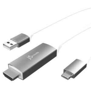 J5Create USB-C® to 4K HDMI™ Cable With USB™ Type-A 5V Pass-Through