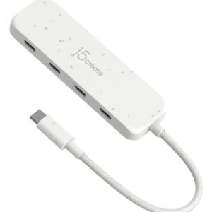 J5Create Eco-Friendly USB-C® to 4-Port Type-C Gen 2 Hub (White)