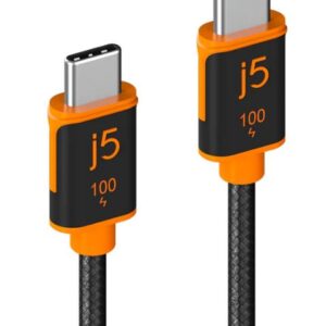 J5Create USB-C® 100W Sync & Charge Cable - Image 1