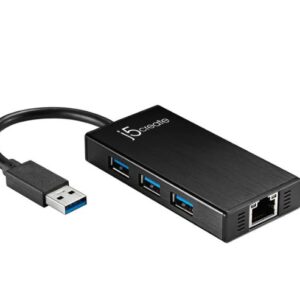 J5Create USB™ 3.0 Multi-Adapter Gigabit Ethernet / 3-Port USB™ 3.0 HUB