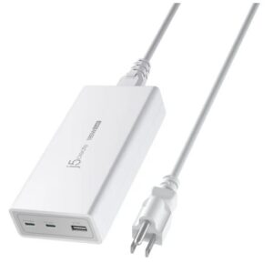 J5Create 185W GaN PD 3.1 USB-C® 3-Port Charger