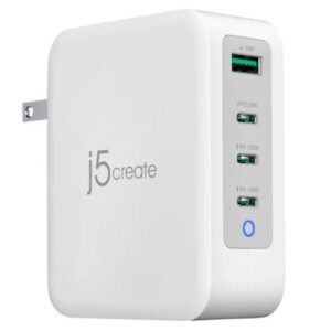 J5Create 130W GaN USB-C® 4-Port Charger