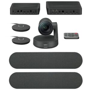 Logitech Rally Plus 4K Ultra-HD ConferenceCam System, Certified For Zoom, MS Teams, Meet/Hangouts