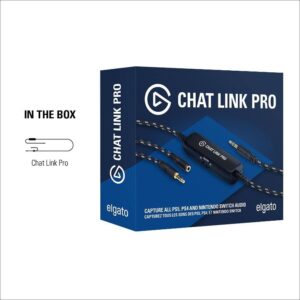 Elgato Chat Link Pro-Audio Adapter, for PS5, PS4, Nintendo Switch, Capture Voice Chat