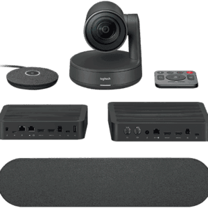 Logitech RALLY System (Incl, 1 speaker, 1 micpod, 1 Table Hub, 1 Display Hub, 1 x camera) w/ mount accessories