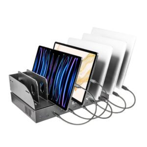 AVL-C10S-P 1000W 10-Port USB-C Charging Dock with Tray