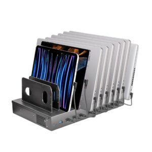AVL-CA10S-T 1000W 10 Ports Industrial USB-C PD Charging Dock