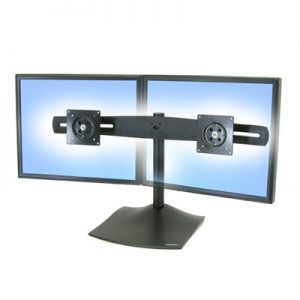 Ergotron DS100 Dual-Monitor Desk Stand, Horizontal | P/N: 33-322-200