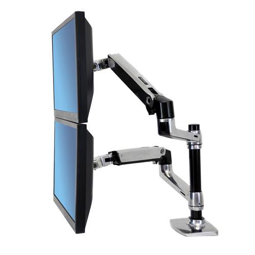 ergotron dual monitor arm