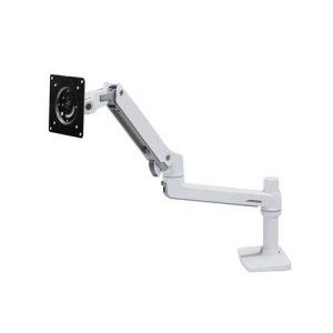 Ergotron LX Desk Monitor Arm Monitor Mount -Without grommet mount | P/N: 45-490-216 (White)