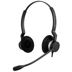 Jabra Biz 2300 MS Duo QD Corded Headset, Quick Disconnect